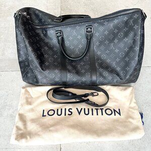 Louis Vuitton Black Monogram Travel Bag